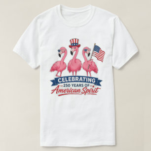 Camiseta Flamenco Patriótico 250 Años Espíritu Americano 20