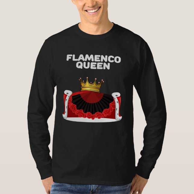 Camiseta Flamenco Queen Girls Flamenco  Womens Flamenco (Anverso)