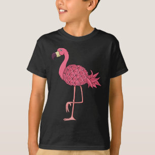 Camiseta Flamenco Rosa Piña Vacaciones Hawaii Verano Hombre