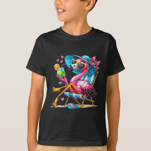 Camiseta Flamenco Rosa Playa Vibraciones de Verano Palma Ár