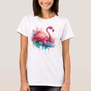Camiseta Flamenco Rosa Sublimación
