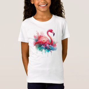 Camiseta Flamenco Rosa Sublimación
