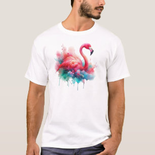 Camiseta Flamenco Rosa Sublimación