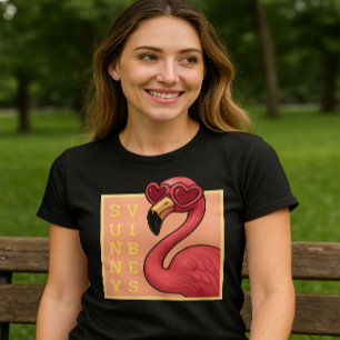 Camiseta Flamenco Rosa Vibraciones Soleadas