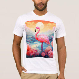 Camiseta Flamenco Tropical con Flores