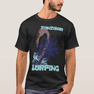 Camiseta Flamenco Zanzíbar Surfing Palma Playa Océano Va