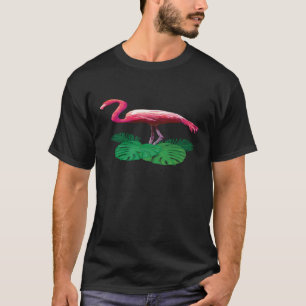 Camiseta Flamencos De Color Rosa Con Calma En Flamingo De B