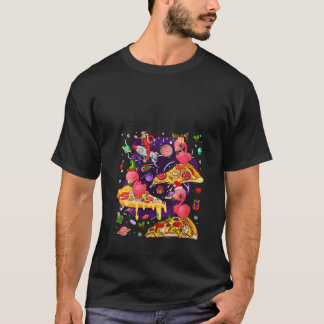 Camiseta Flamencos de tres renos de Santa para mujeres mont