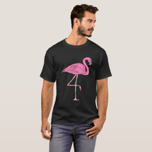 Camiseta Flamencos rosados que se colocan con la textura 3