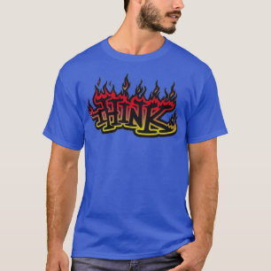 Camiseta Flames piensan en el diseño de patines