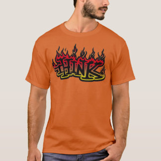 Camiseta Flames piensan en el diseño de patines