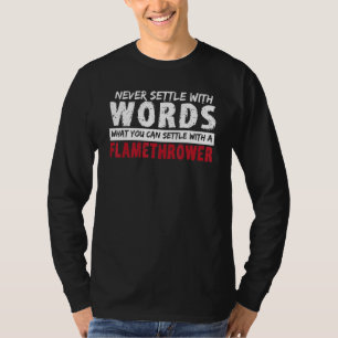 Camiseta Flametrower divertido con arma de fuego - Flameth