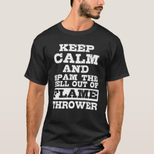 Camiseta Flametrower Pyrotechnic Fire Flamethro