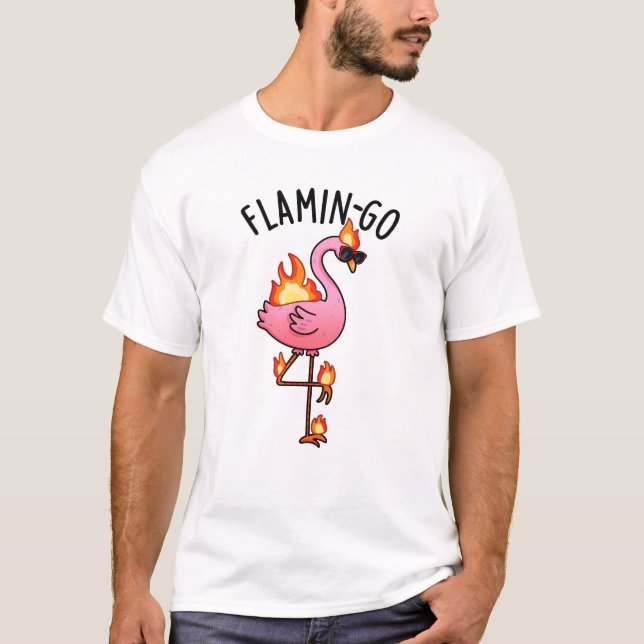 Camiseta Flamin-go Funny Flamingo Pun (Anverso)