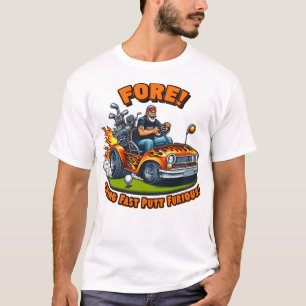 Camiseta Flaming Golf Ball Tee-Off Golfing con estilo