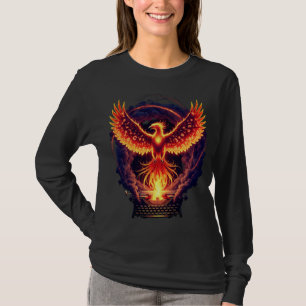 Camiseta Flaming Phoenix Rising de Typewriter
