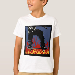 Camiseta Flaming Skateboard t-shirt