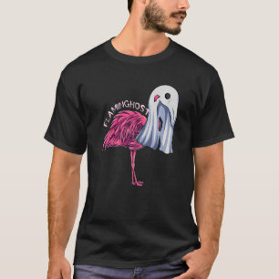 Camiseta Flaminghost Flamingo Flamingo Pink Halloween