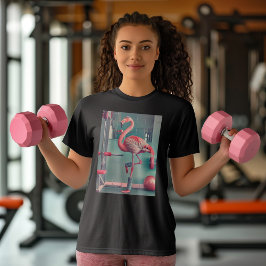Camiseta Flamingle - Uso de flamenco - entrenamiento de gim
