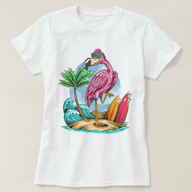 Camiseta Flamingo (Diseño del anverso)