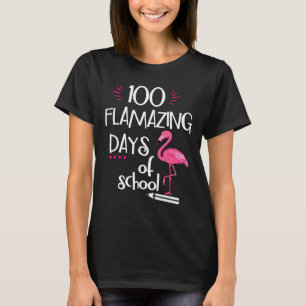 Camiseta Flamingo 100 Flamantes Días Escolares