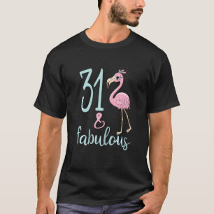 Camiseta Flamingo 31ª fiesta de cumpleaños 31 mujeres