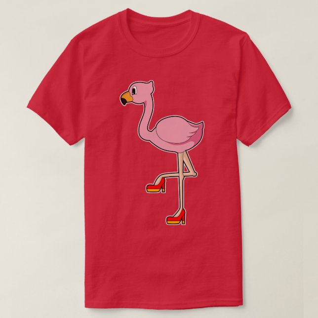 Camiseta Flamingo Altos talones (Diseño del anverso)