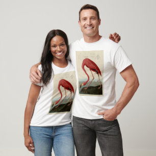 Camiseta Flamingo americano de los pájaros de los Estados U