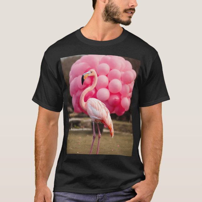 Camiseta Flamingo Ángel de la Paz" (Anverso)