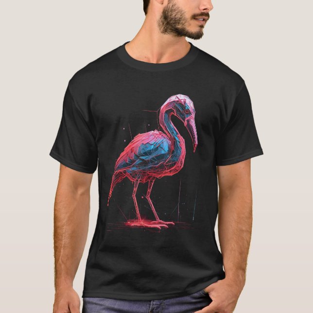 Camiseta Flamingo arte animal flamingo 20 (Anverso)