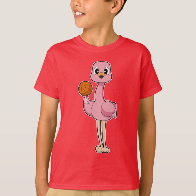 Camiseta Flamingo Baloncesto (Anverso)