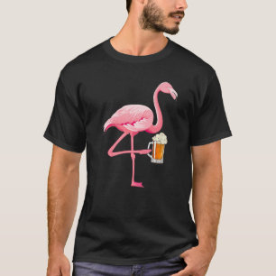 Camiseta Flamingo Beer Beer Bebe Humorística