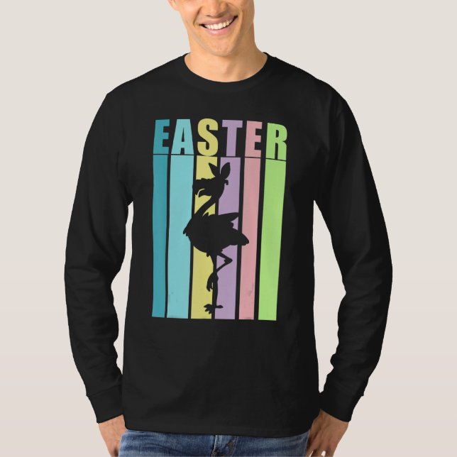 Camiseta Flamingo Bird Happy Easter Cute Funny Spring Fun H (Anverso)