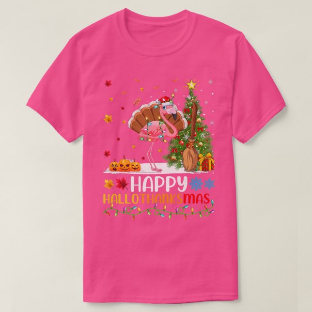 Camiseta Flamingo Bird Lover Funny Feliz Flamingo HelloThan (Diseño del anverso)