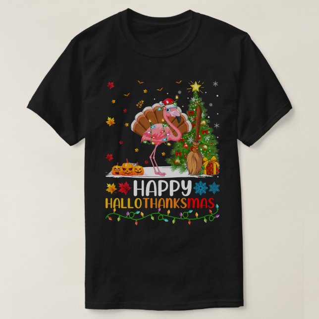 Camiseta Flamingo Bird Lover Funny Feliz Flamingo HelloThan (Diseño del anverso)