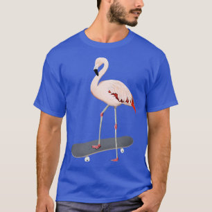 Camiseta Flamingo Bird Skateboard Birdwatcher Animal Biolog