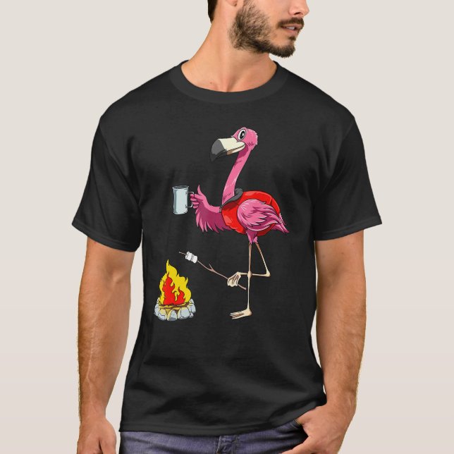 Camiseta Flamingo Camping Flamingo Camper Camping  Hikers (Anverso)