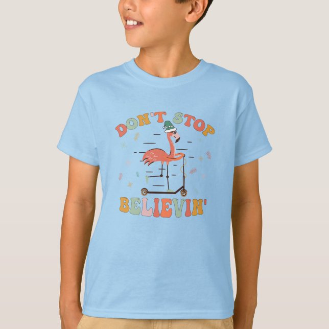 Camiseta Flamingo Christmas  (Anverso)