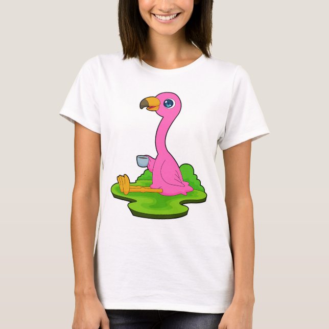Camiseta Flamingo Coffee Mug (Anverso)
