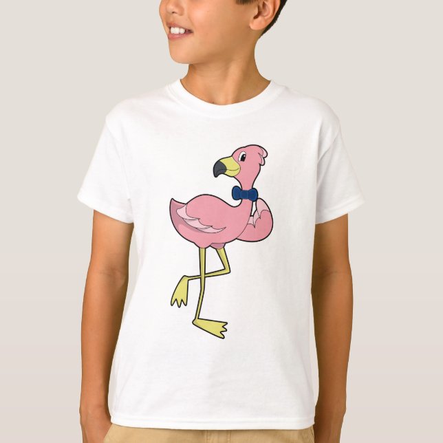Camiseta Flamingo como Caballero con Tiempos (Anverso)