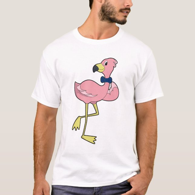 Camiseta Flamingo como Caballero con Tiempos (Anverso)