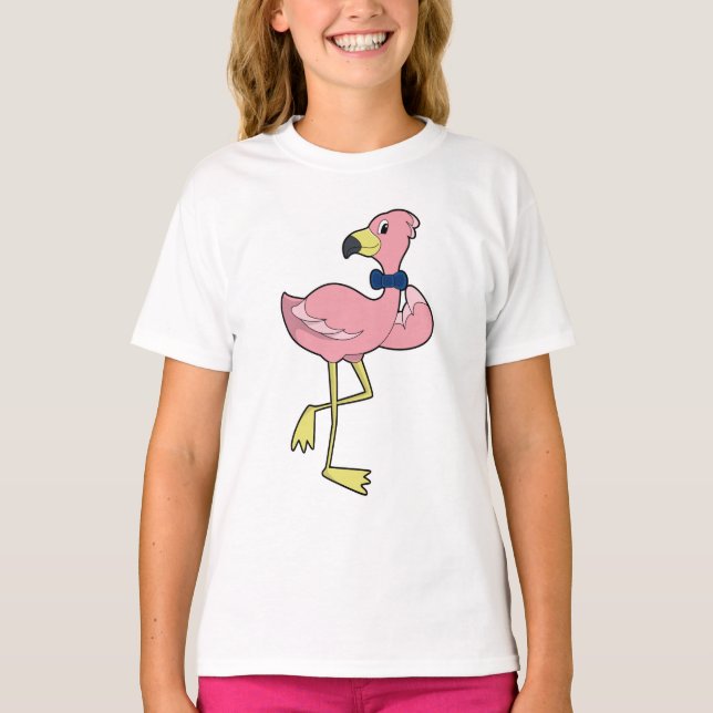 Camiseta Flamingo como Caballero con Tiempos (Anverso)