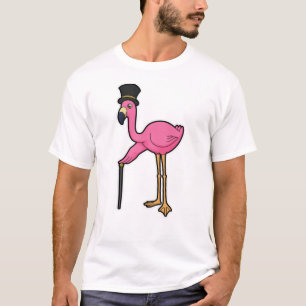 Camiseta Flamingo como Groom con Gorra y caña