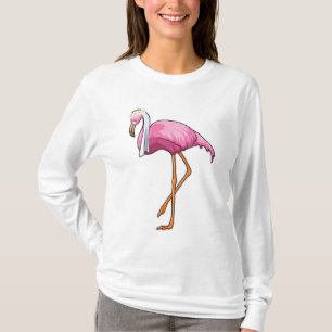 Camiseta Flamingo como novia con velo