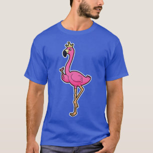 Camiseta Flamingo como rey con personal de la corona