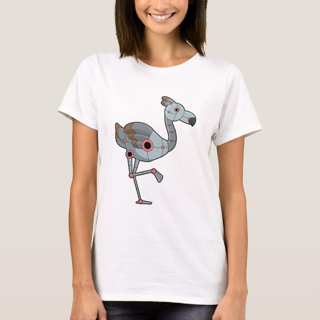 Camiseta Flamingo como Robot (Anverso)