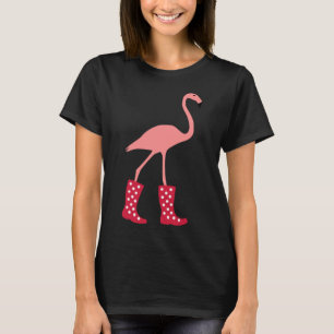 Camiseta Flamingo con botas de goma