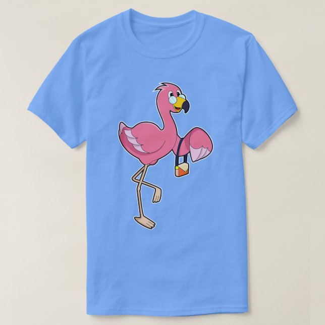 Camiseta Flamingo con cartera (Diseño del anverso)