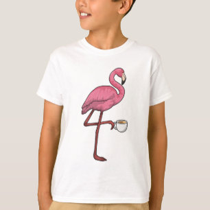 Camiseta Flamingo con Copa de Café