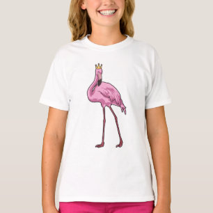 Camiseta Flamingo con corona